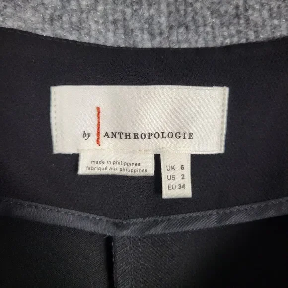 BY ANTHROPOLOGIE OB1096198 Black Zinnia High Rise Tulip Hem Pants Boho SIZE 2 - Picture 7 of 14